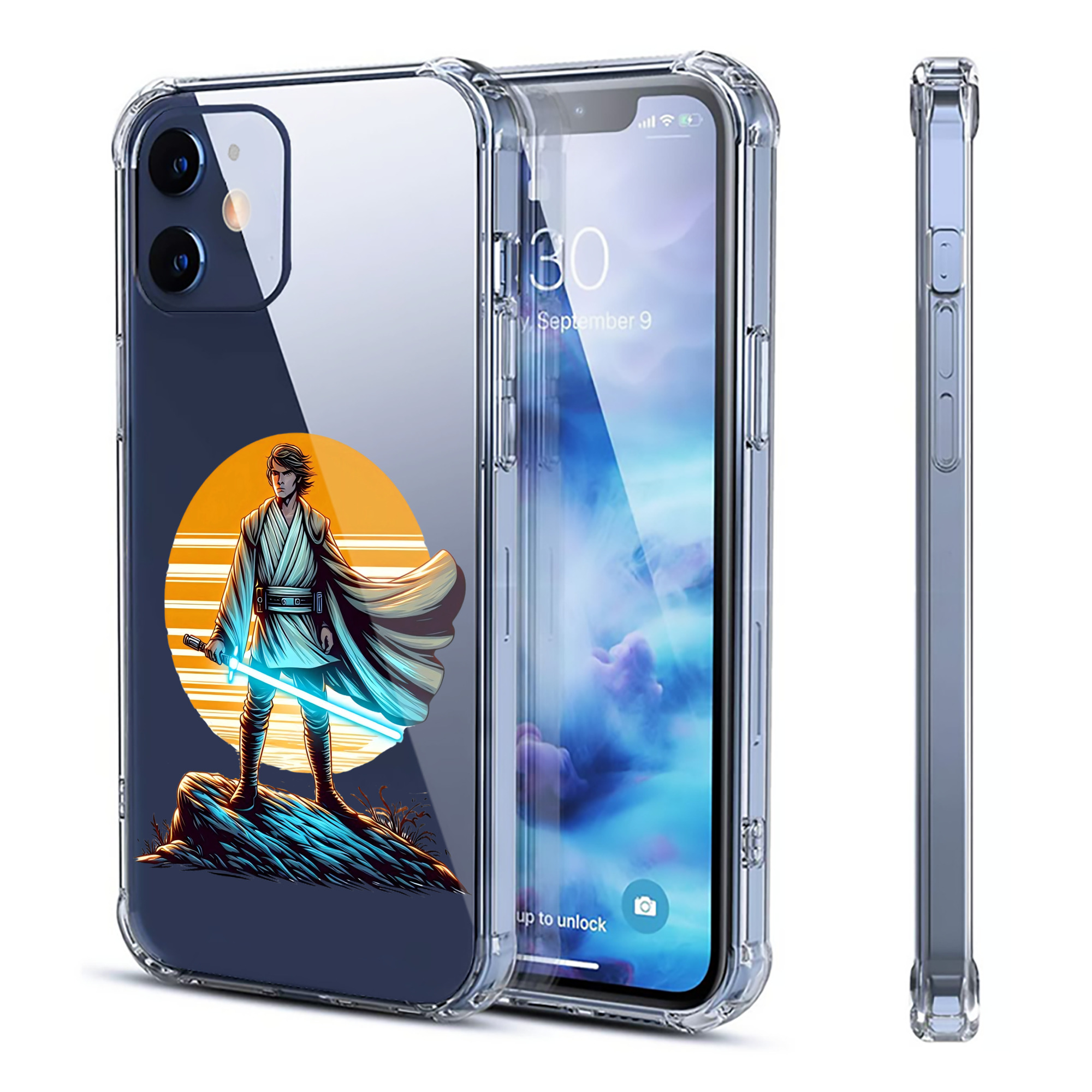 （画像用） スター・ウォーズ Star Wars 【iPhone 12シリーズ対応】透明スマホケース（クリアソフトケース）